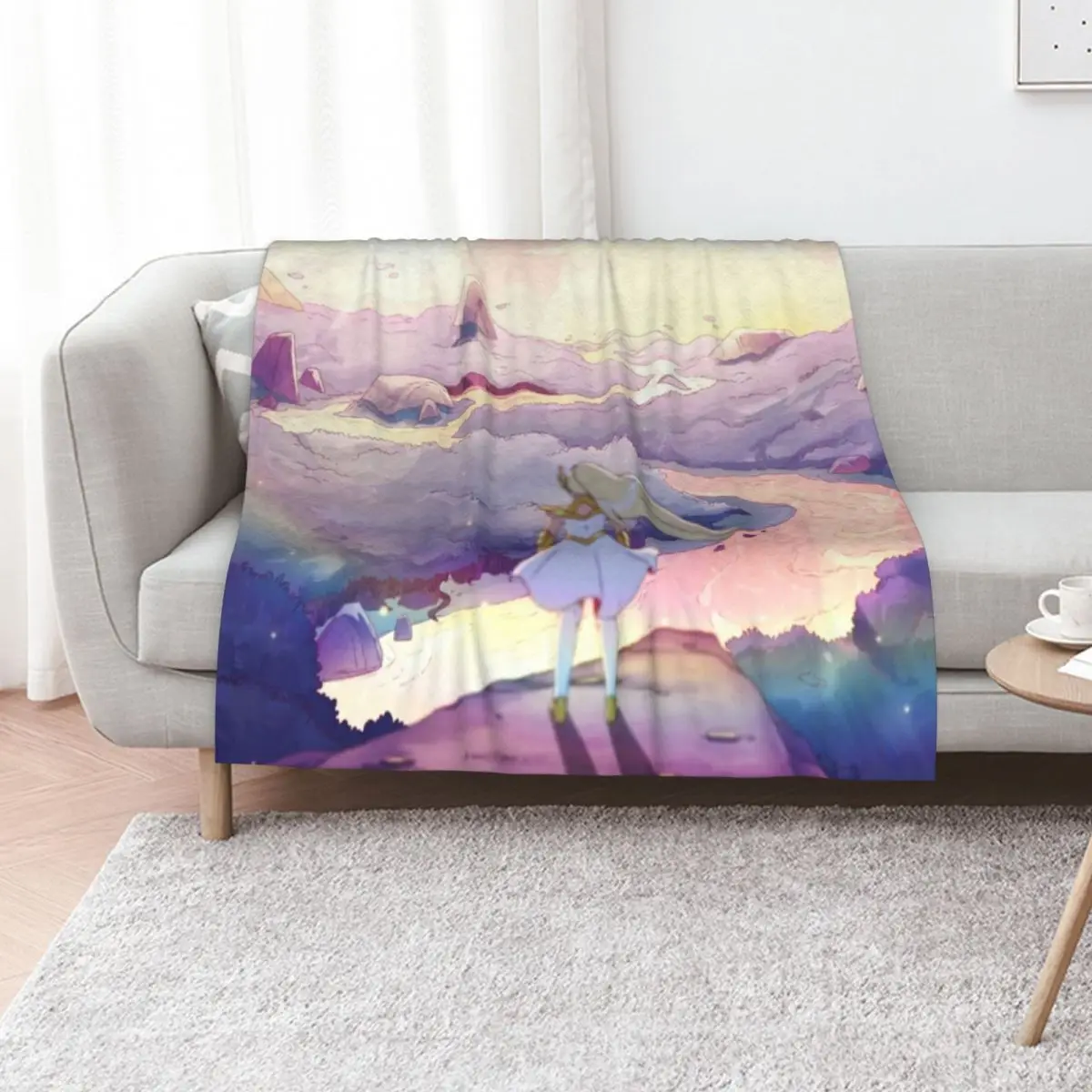 

She-Ra Looking Over Etheria Throw Blanket Luxury Brand For Sofa Thin Bed Fashionable Furrys Blankets
