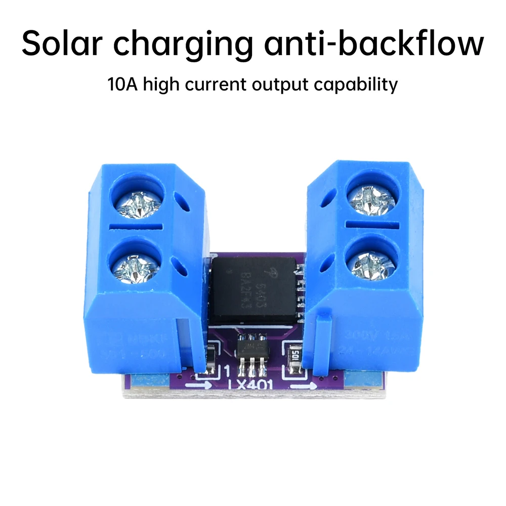 10A Ideal Diode Module LM74700 Ideal Diode Rectifier Anti-Backflooding Anti-Reverse Diode  Battery Protection Board DC 3V-26V
