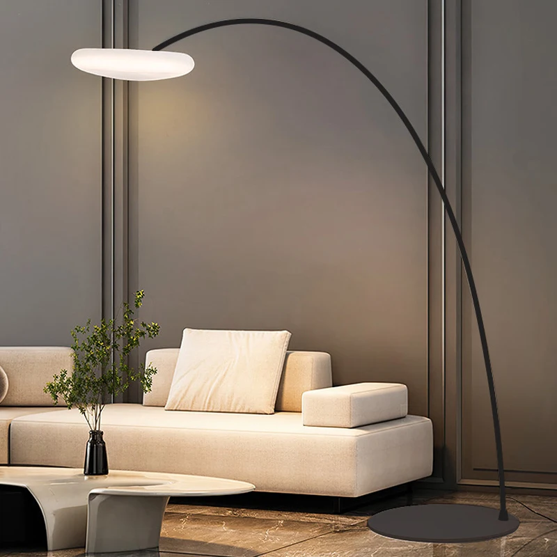 WPD Fishing Floor Lamp Nordic Modern Family Living Room Beside The Sofa Creative Cloud LED Decorative Standing Light