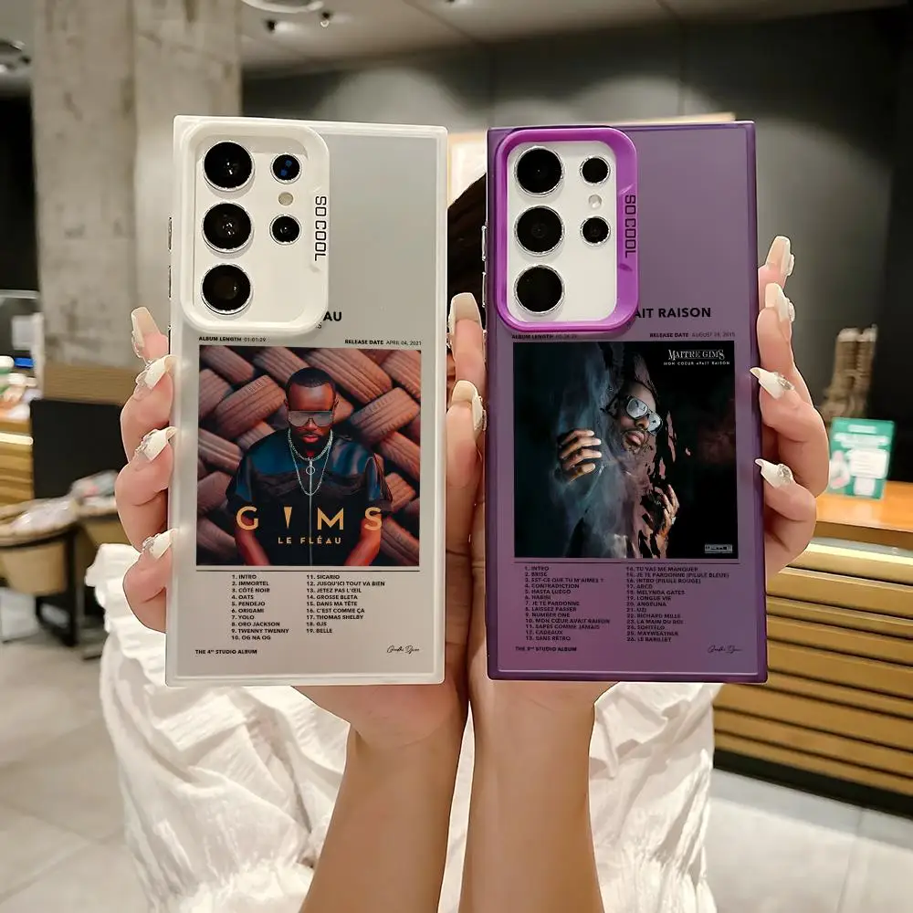 Rapper G-Gims Phone Case For Samsung Galaxy S25 S24 S23 S22 S21 Ultra Plus Laser Hard Colorful Matte Shockproof
