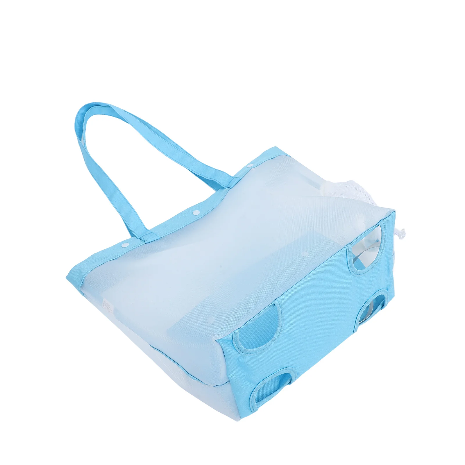 

Lightweight Mesh Cat Carrier Tote 35x32x18cm Transparent Panels Easy Maintenance Ideal for Daily Walks Vet Visits Travel