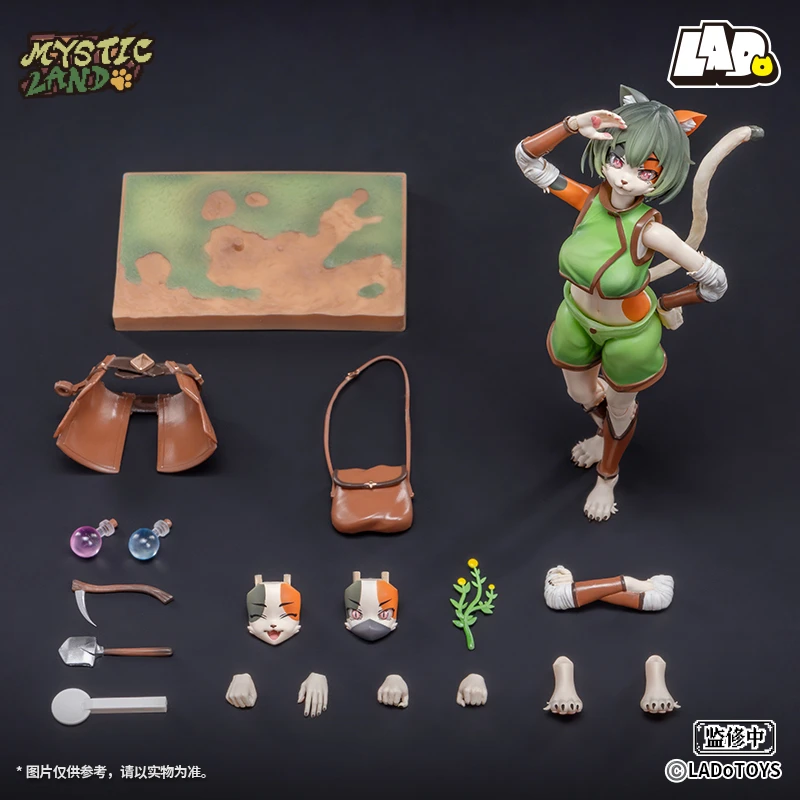 

Предварительная продажа, фигурка Ladotoys Cat Tonya, модель Collect Herbs Calico Cat Girl, анимация, оригинальная модель, коллекция игрушек, подарок