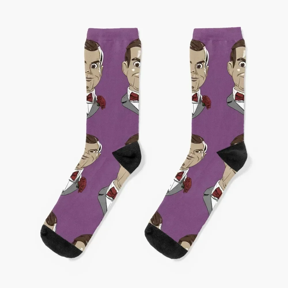 

Slappy the Dummy Socks Run with print designer brand winter Socks Woman Men's