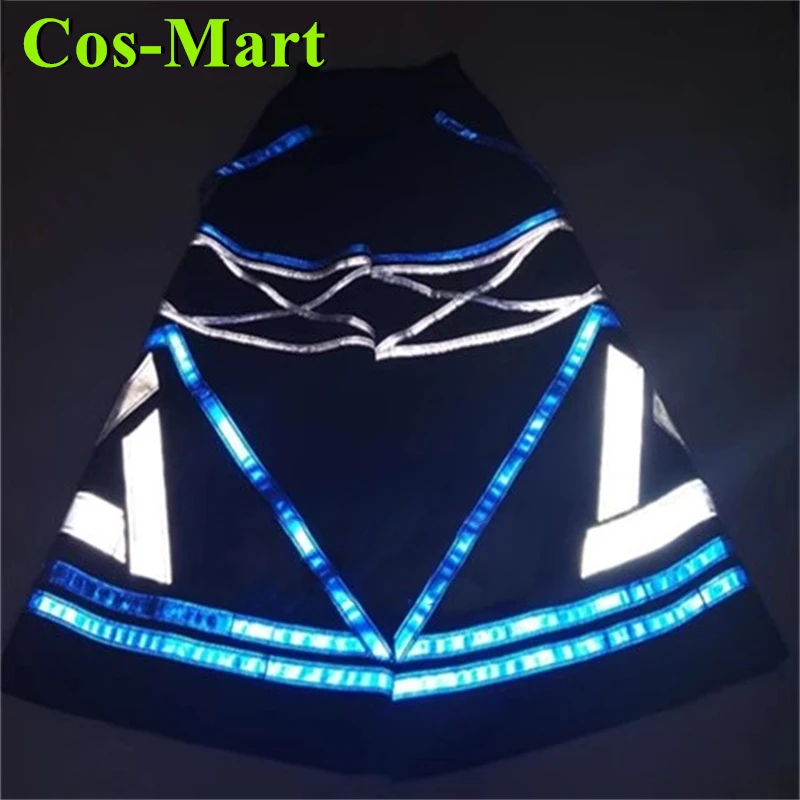 

Cos-Mart Ghost Dance Pants Fluorescent Reflective Street Dance Hip-hop Pants Night Cosplay Costume Flared Pants Trousers