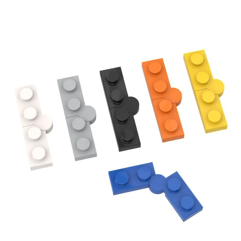 10pcs Compatible MOC Brick Parts 73983 19954 2429 Hinge Plate 1 x 4 Swivel Building Block Particle DIY Assmble Kid Brain Toy