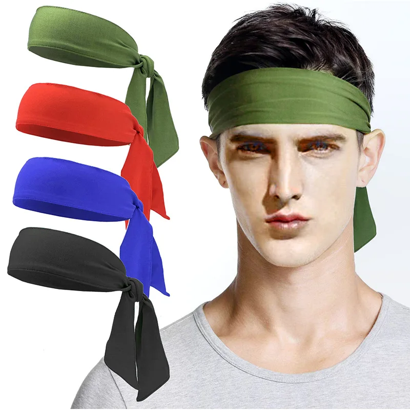 2023 Sport Sweatband Headband For Men Women Yoga Hairband Gym Stretch Head Bands Fitness Basketball Sweat Dance Biker 23 Colors