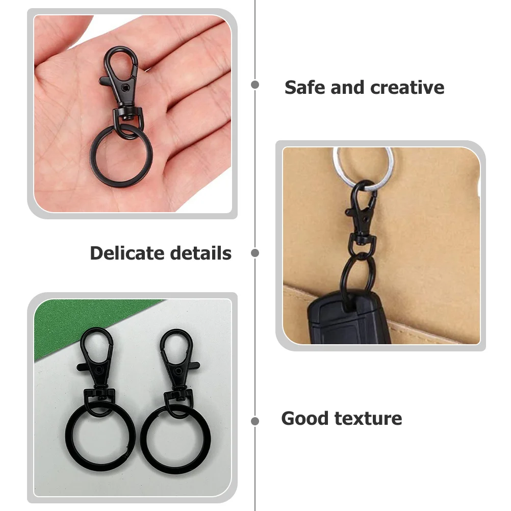 

15 шт. поворотные карабины, зажимы для ключей, антикоррозийные, легкие, шикарный внешний вид, легко открывающиеся, закрывающиеся, прочные принадлежности для рукоделия