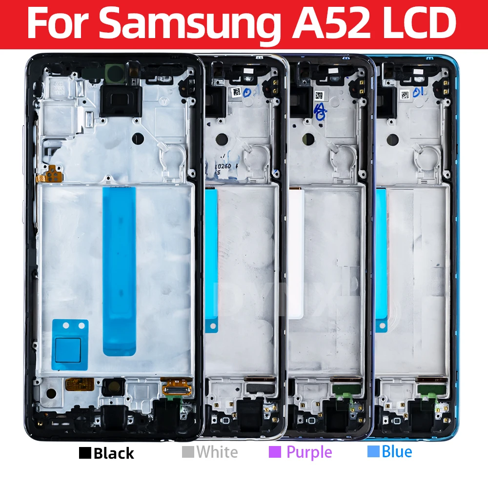 AMOLED A52 Screen For Samsung Galaxy A52 A525F 525F/DS Lcd Display Touch Screen With Frame Digitizer Assembly For Samsung A52 4G