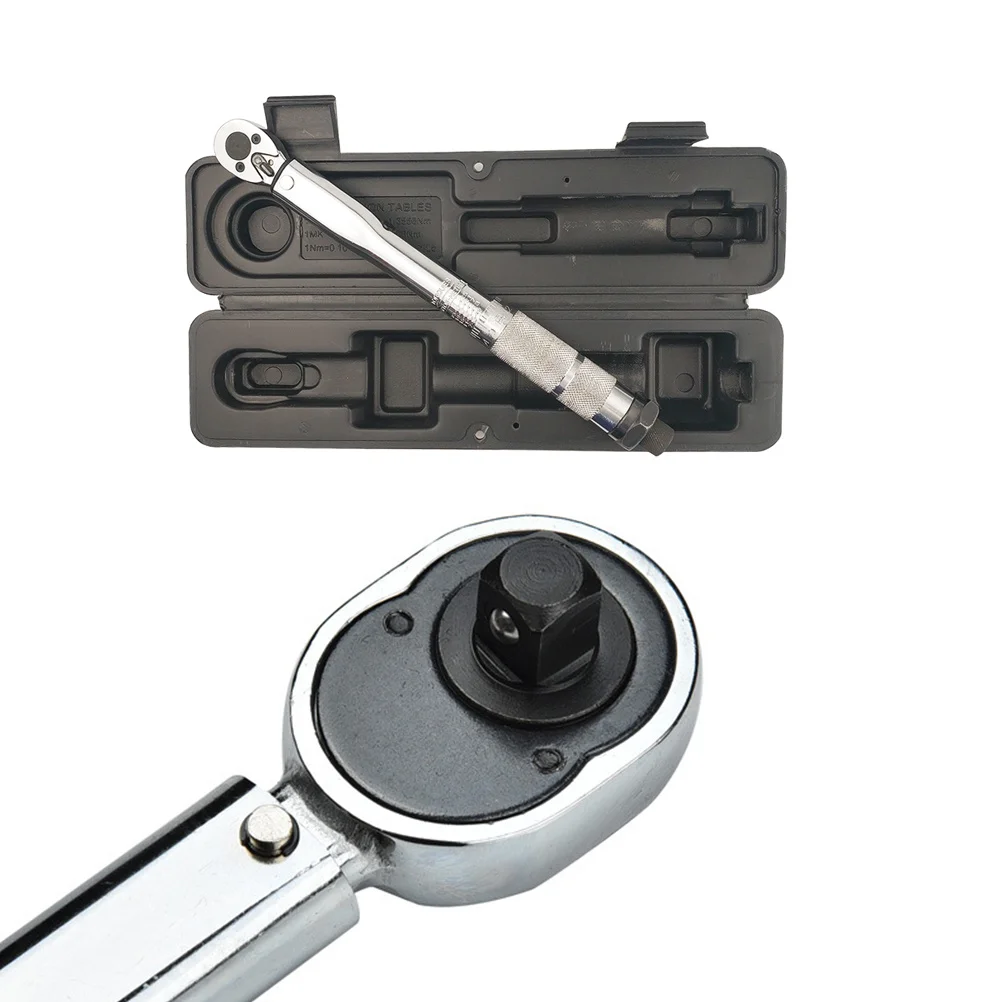 

1/2 Inch Drive Adjustable Torque Wrench Preset Mechanical -25Nm Iron Construction Durable Reliable Automotive Repair Tool