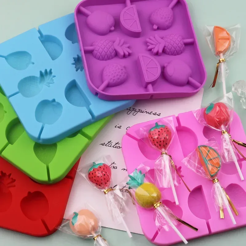 Silicone Candy Lollipop Mold Chocolate Sugar Mould For Lollipops Cake Decoration Biscuit DIY Baking Cake Decorating Kitchen Bake