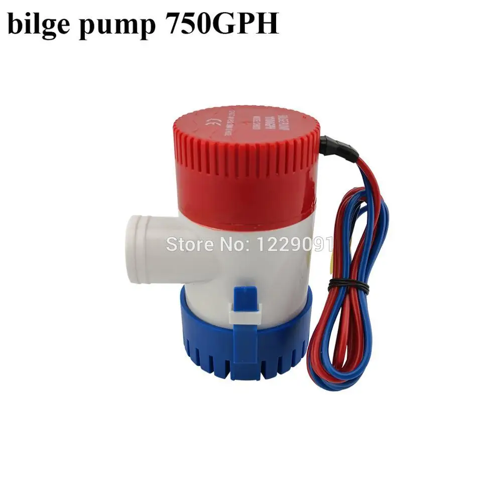 

dc 12v 24v bilge pump 300/500/750/1100GPH electric submersible water pump marine boat water pump