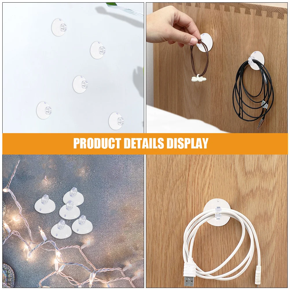 400 шт., дизайнерские крючки на присоске для уличных гирлянд, пластиковые зажимы, веревочные держатели для светильников, вешалки для рождественских светильников для крыльца, патио