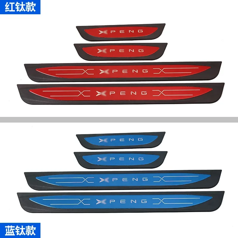 4pc For Xpeng G3 Threshold Bar Welcome Pedal Anti-scratch and Anti-stepping Decoration Modification Dedicated Car Accessories