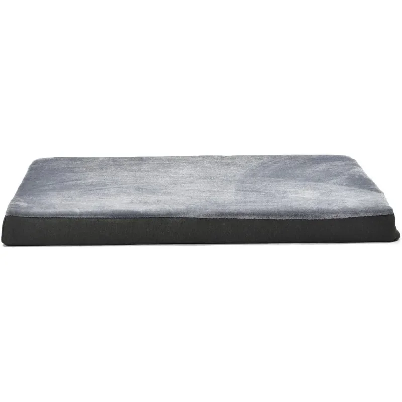 Gel Foam Mattress Dog Pet Bed with Removable Cover, XX-Large, Grey, 50