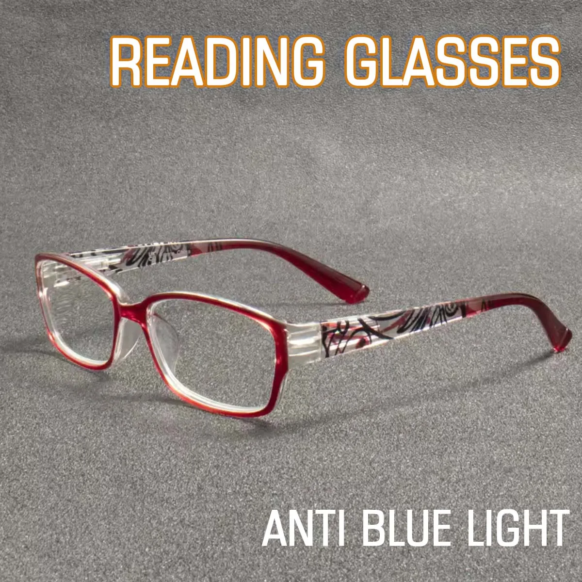 نظارات قراءة VOPHA ذات التركيز التلقائي، حجب الضوء الأزرق - تصميم عصري مطبوع للجنسين