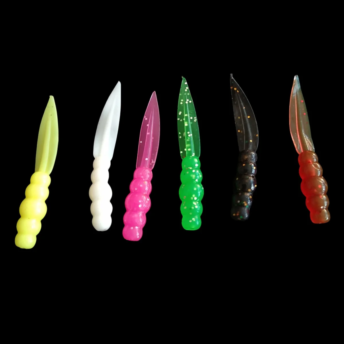20pcs 35mm 0.4g pink yellow white green black Silicone Bait Sinking Soft Lures Micro Carp Fly Rock Fishing Lures