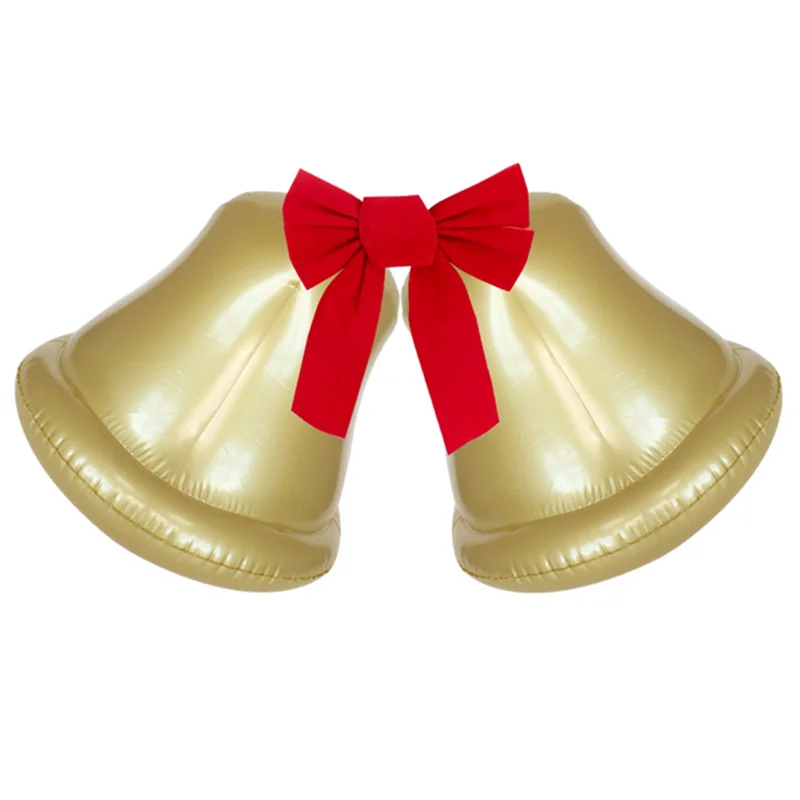 

ABGG-Xmas Inflatable Ball 2PCS Christmas Jingle Bell Giant Inflatable Balloon Decor Outdoor Ornament Yard Decor