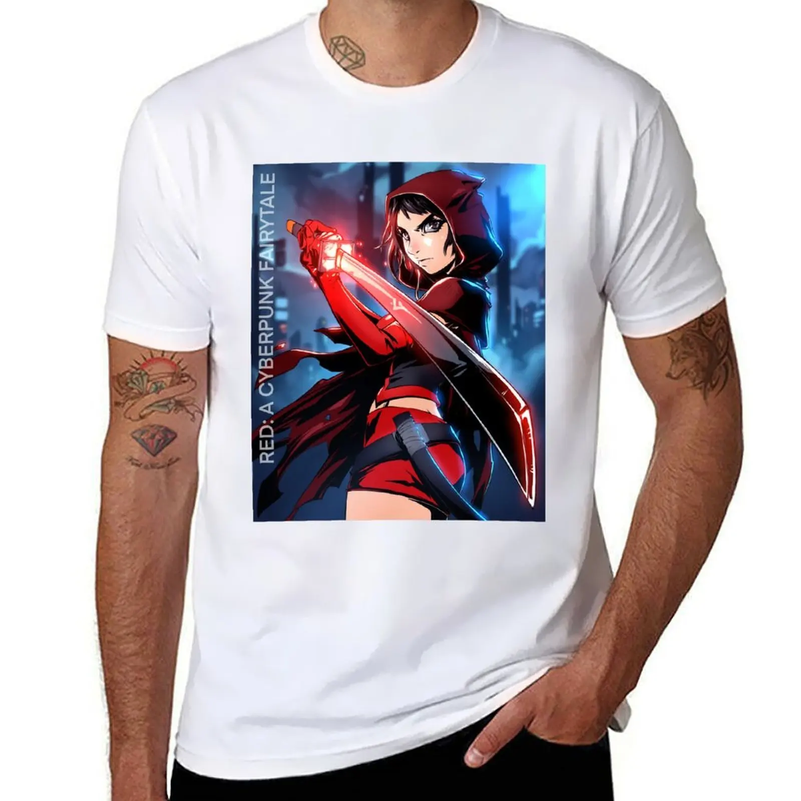 

Red T-Shirt anime tshirt t shirts for man graphic tees T-Shirt