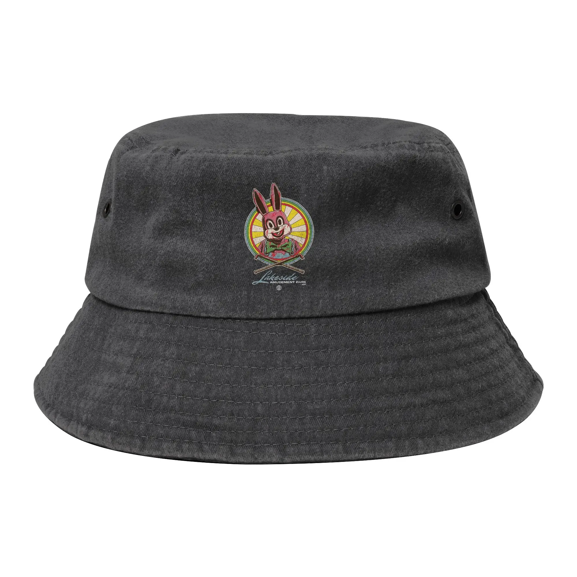 Silent Hill 3 Lakeside Amusement Park Robbie the Rabbit Bucket Hats for Floppy Hat Trendy for Outdoor Sports Fisherman Caps