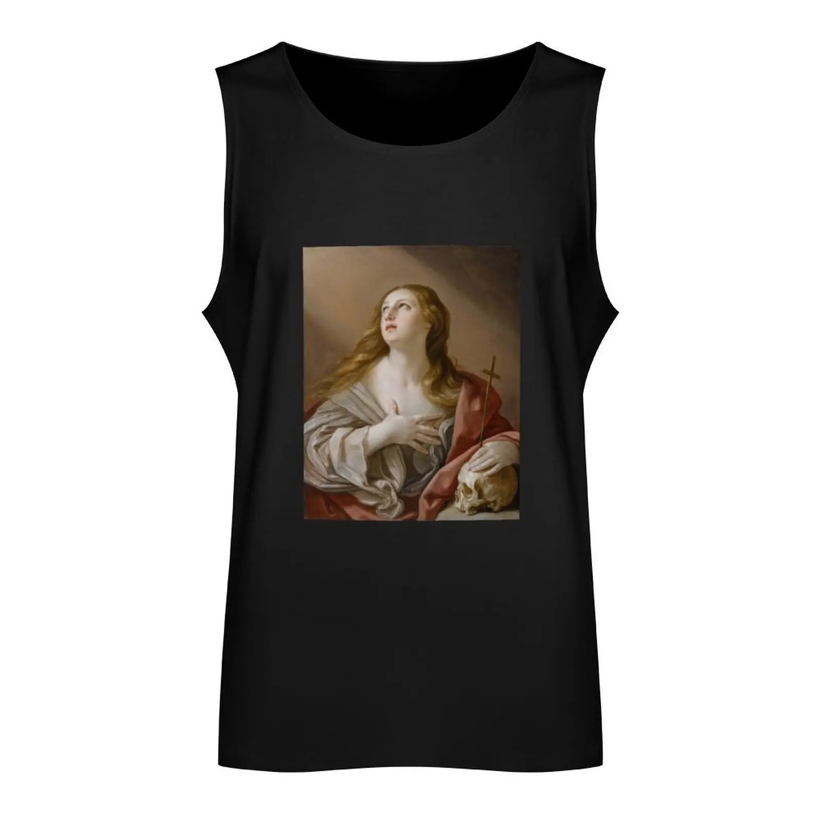 The Penitent Magdalene - Mary Magdalene - Guido Reni Tank Top Male clothes clothes for men summer