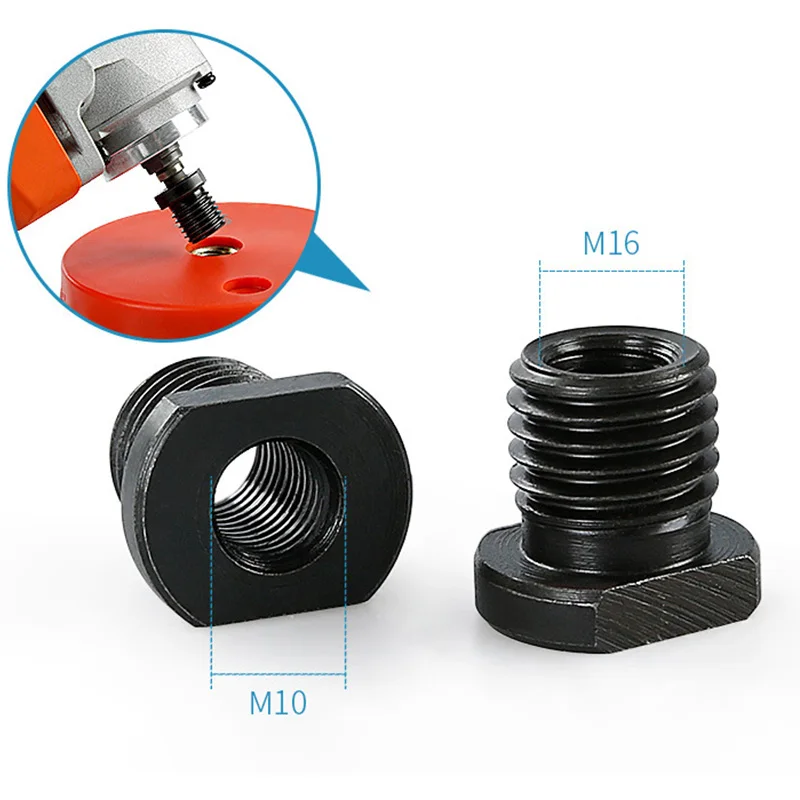 Angle Grinder Adapter, M10 to M14/M16 easy to Install Quick Replacement Polishing Machine Interface Thread Converter
