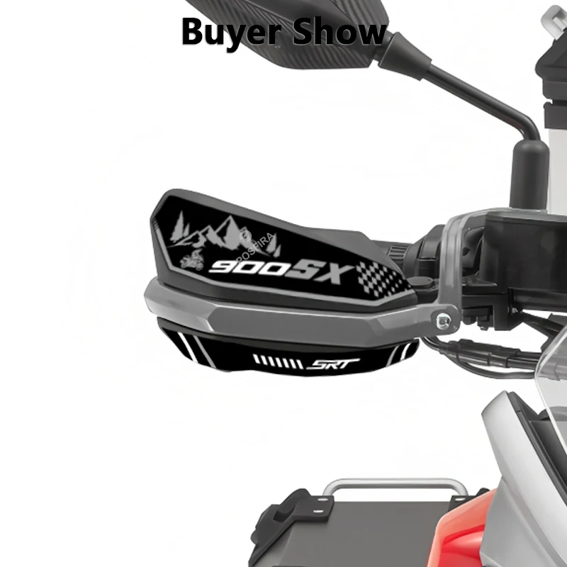 POSFIRA دراجة نارية Handguard ملصقات شارات الفينيل ل QJMotor SRT900SX QJ موتور SRT 900 SX 900SX 2025 ملحقات قفازات اليد