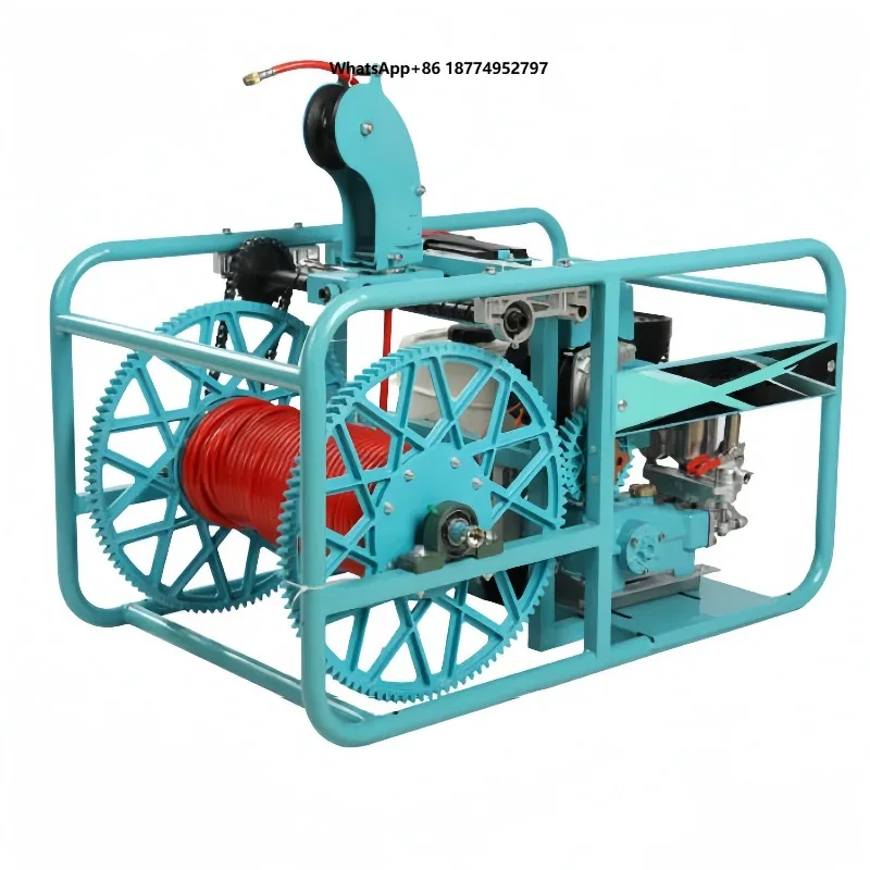 Remote Control  Powered Automatic Pesticide Spraying Machine for Farm Sprayer with 300M Retractable Hoses