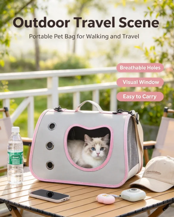 Foldable Breathable Pet Carrier 2