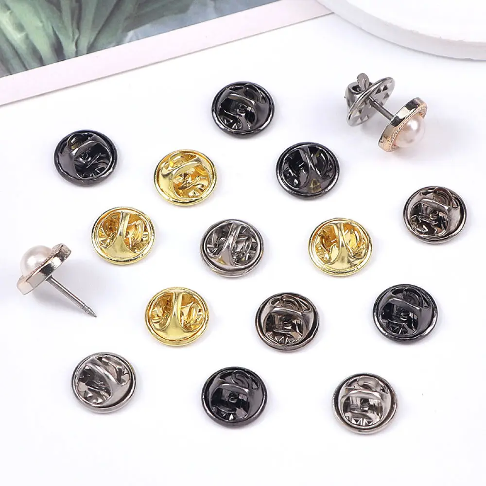 Professional Butterfly Clutch Backs Metal Rubber Locking Fasteners For Jewelry Making Badges Clothing Accessory Set