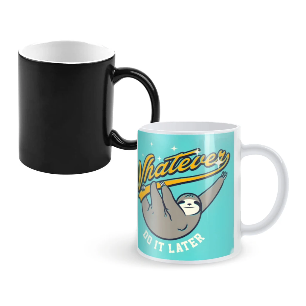 

WhateverCoffee Mugs And Mug Creative Color Change Tea Cup Ceramic Milk Cups Novelty Gifts