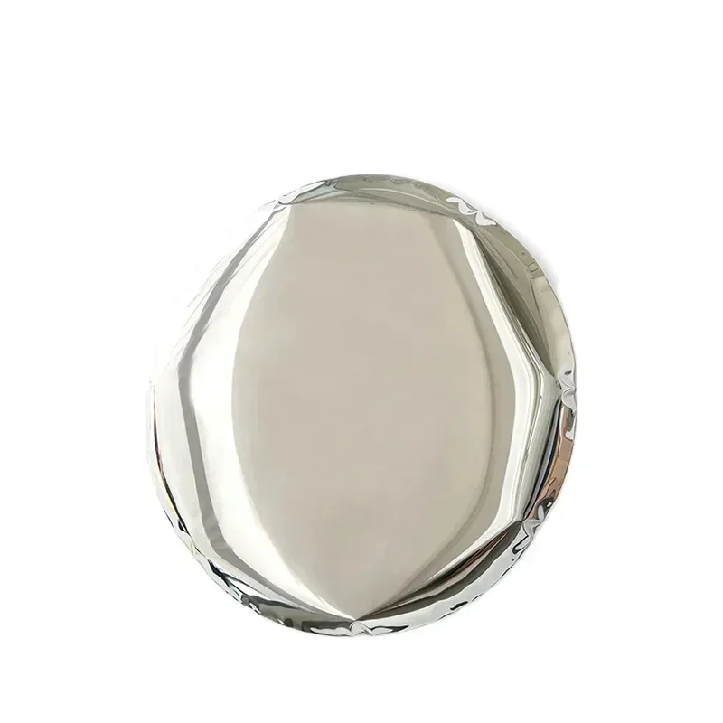 

Simple Color Wall Hanging Electroplated Stainless Steel Mirror Round Mirror Decoration MirrorHot Sales