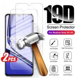 2Pcs 19D 9H Premium Tempered Glass For Realme Note 50 4G 2024 RMX3834 6.74