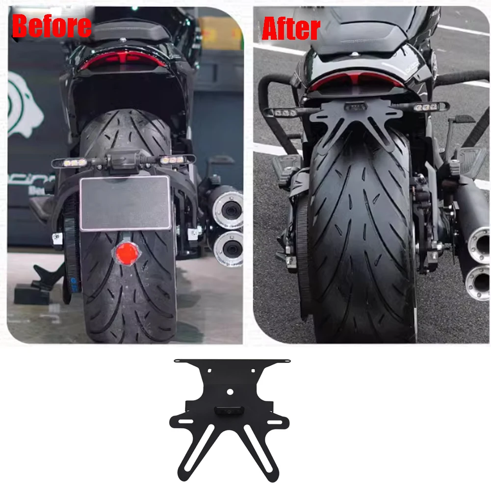 Motorcycle License Plate Holder Tail Tidy Fender Eliminator Bracket Light Tail Plate For Brixton Crossfir C1002V C 1002V