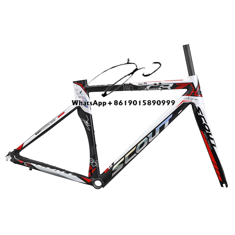 

High Quality Bicycle Alloy Frame Road Bike Carbon Fork V Brake
