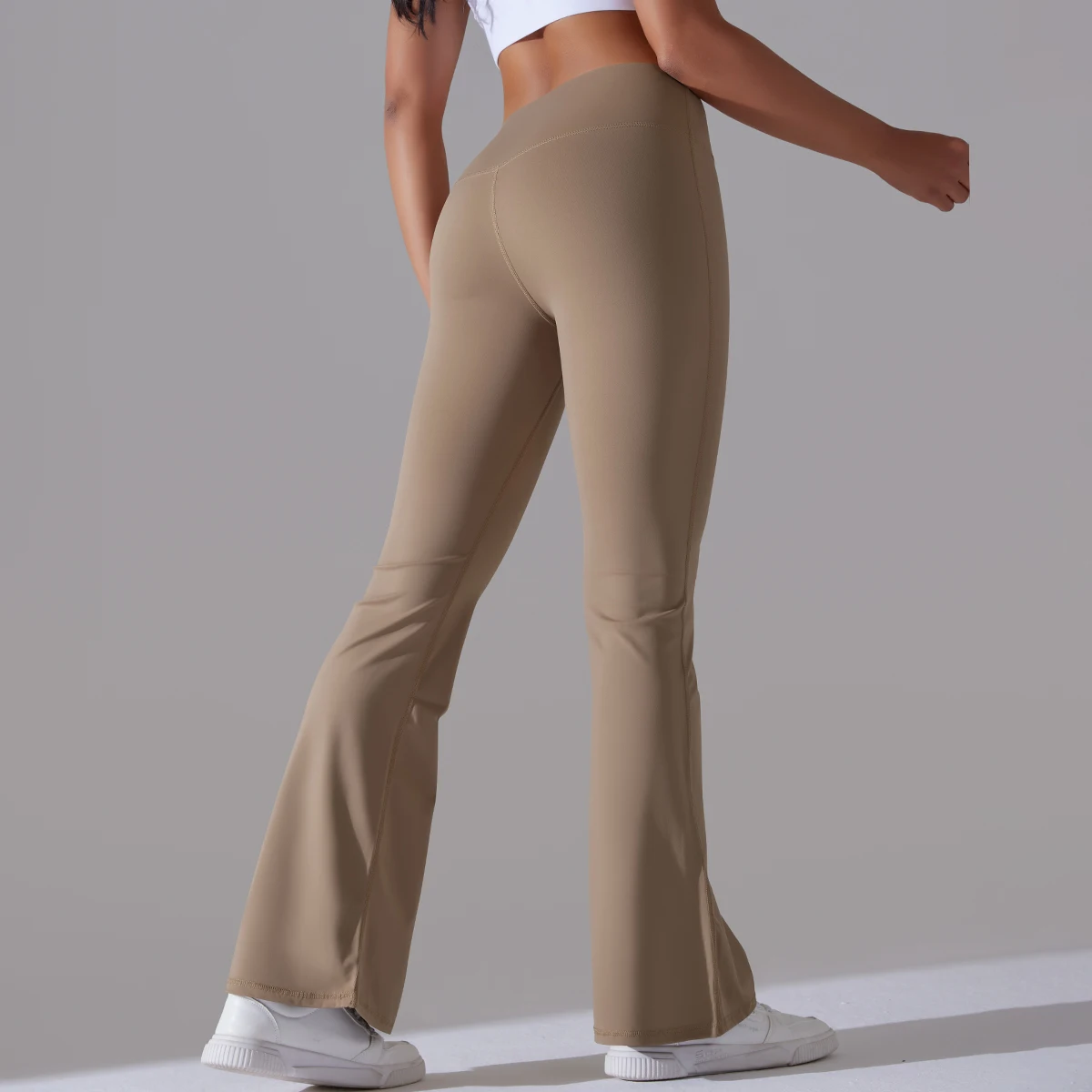 Flare Leggings Yoga Hosen Frauen Schlaghosen Yoga Hosen Hohe Taille Gym Fitness Hosen Stretch Täglichen Tanz Workout Leggings – Detail 11