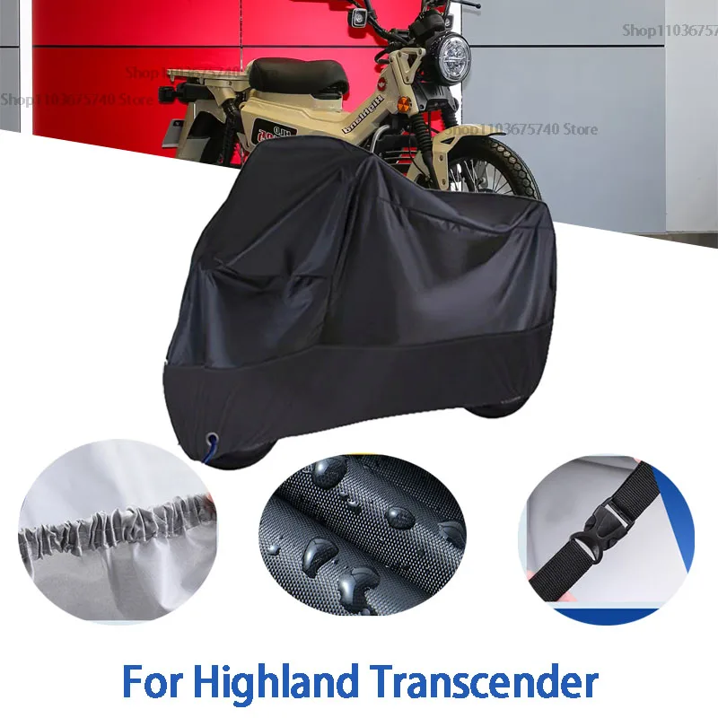 

Мотоциклетные чехлы для Highland Transcender, автомобильные чехлы на открытом воздухе, защита от солнца, пыли, без ушей, утолщенные оксфордские тканевые чехлы, аксессуары
