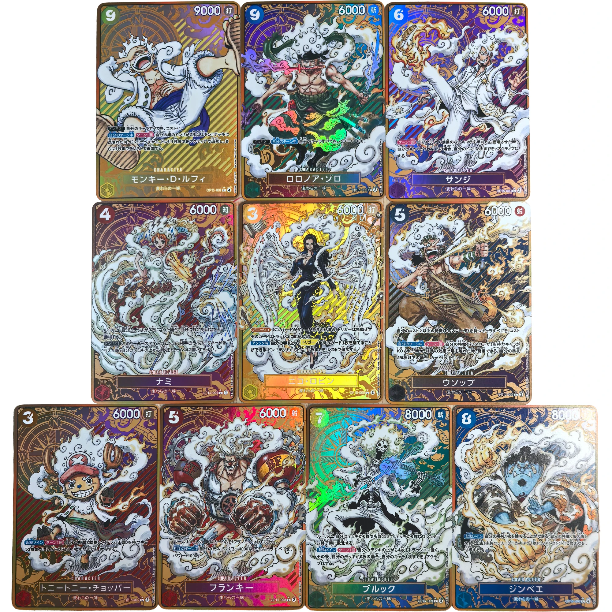 9Pcs/set Diy ONE PIECE Nami Hancock Uta Vivi Basketball Series Flash Card Opcg Yamato Robin Classic Anime Collection Card view 3