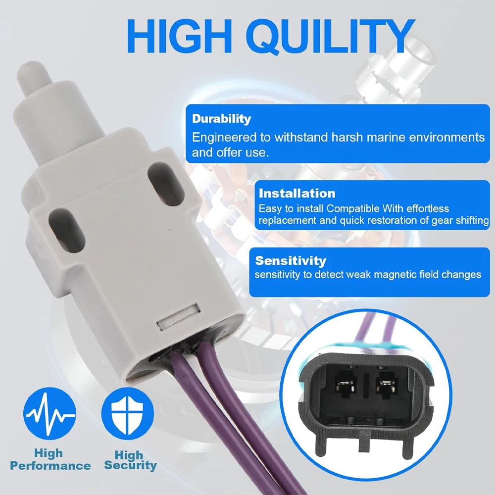 Shift Interrupter Switch Compatible with Mercruiser 8M0052936 / 87-808009A3 | Marine Shift Interrupt Neutral Sensor for Mercury