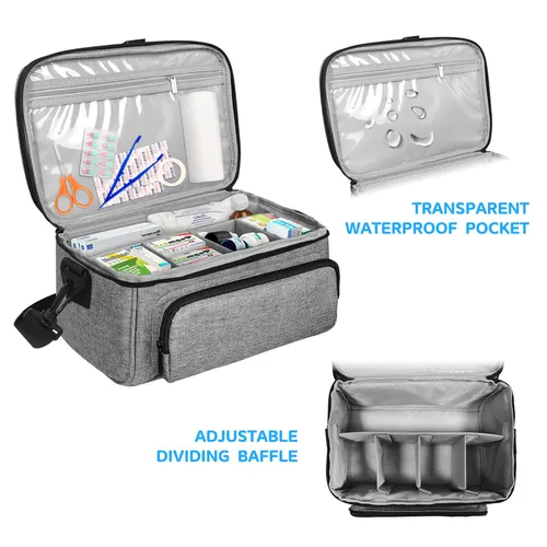 Imagen 2 del producto Kit de primeros auxilios multiusos, bolsa médica portátil de emergencia médica, bolsa de primeros auxilios multifuncional para exteriores, bolsa de emergencia para el hogar