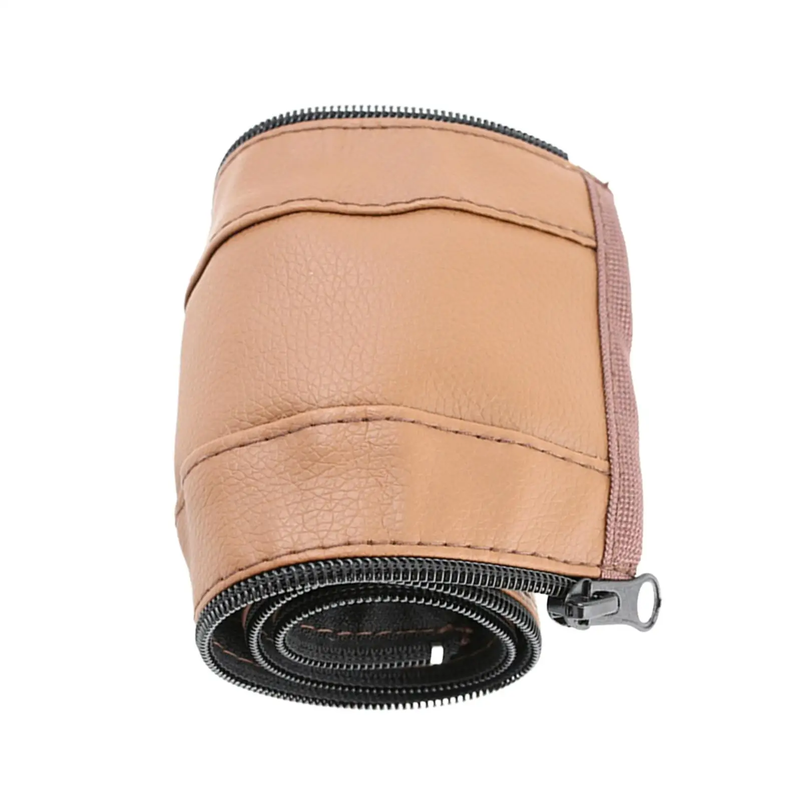 Protective Stroller Handlebar Cover PU Leather Universal Armrest Case with Zipper Easy Clean Waterproof Pushchair
