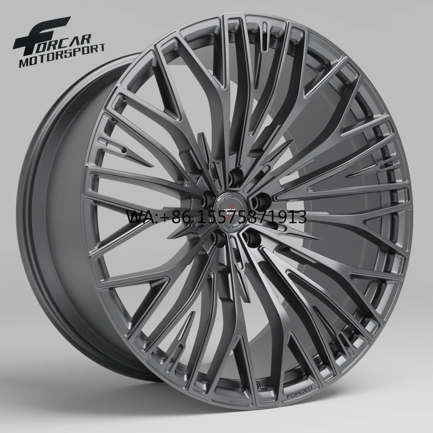 

Gunmetal Color Monoblock Design High Standard One-Piece 16 17 18 19 20 21 22 23 24 Inch Alloy Forged Wheels Rims