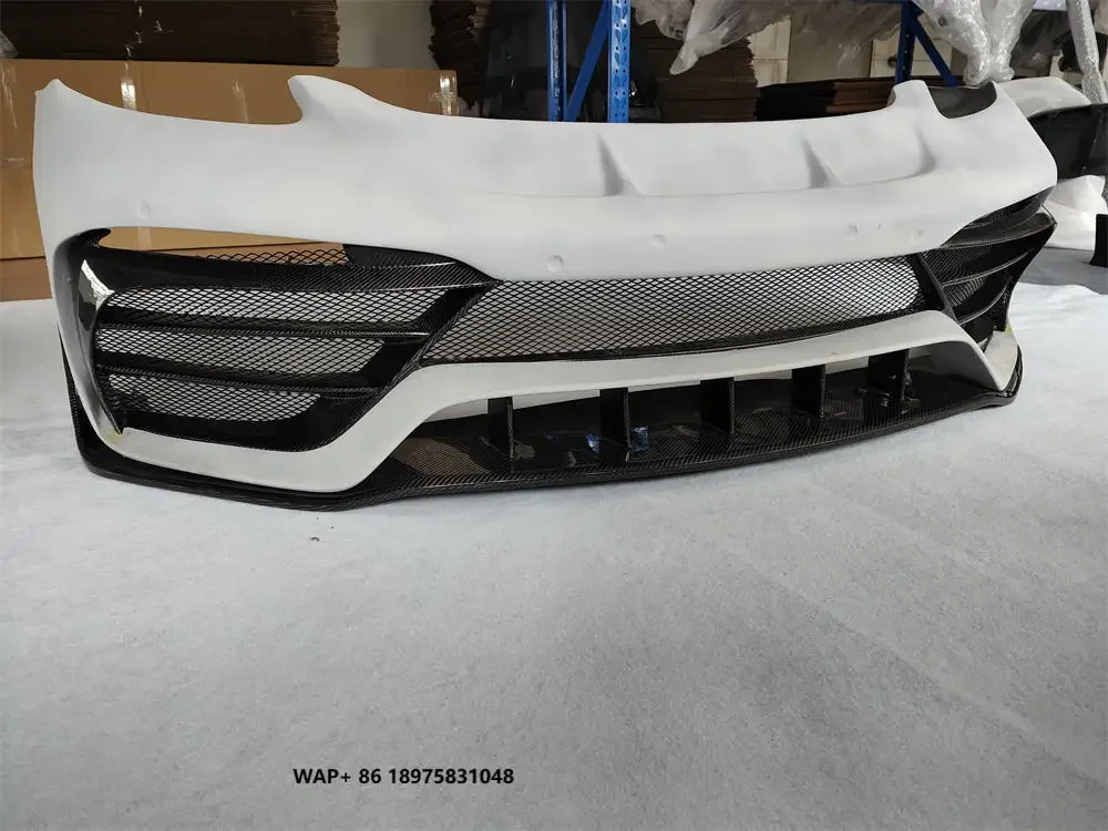 High Quality PD Style Carbon Fiber Body Kit for Porsche-Cayman 718 Includes Front Bumper with Resin Primer