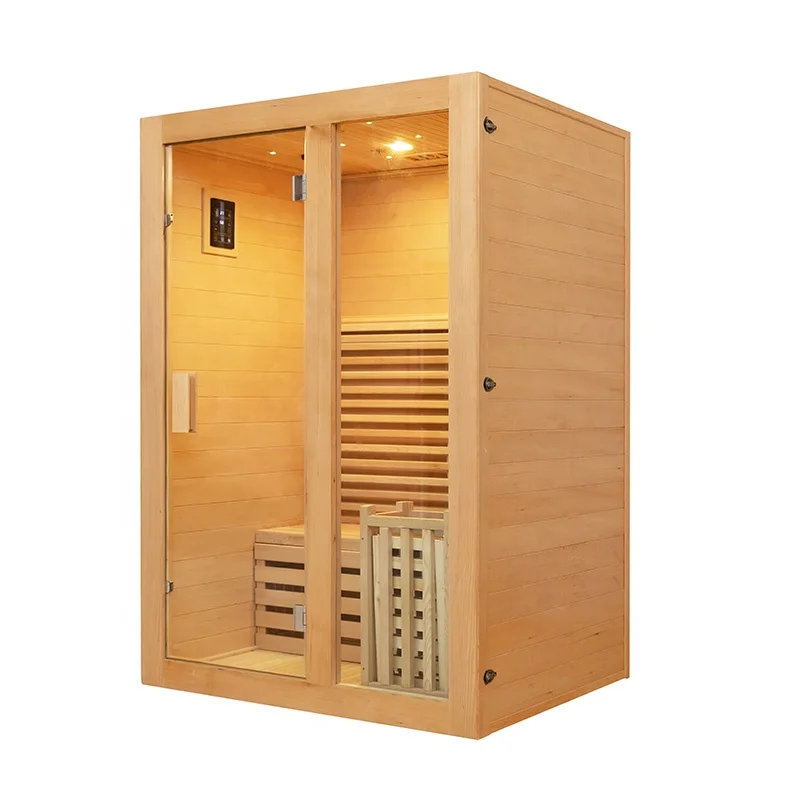 Solid Wood Sauna Wooden Steam Sauna Home Traditional Sauna