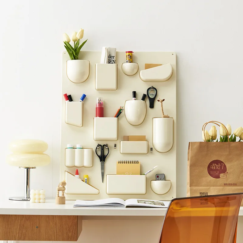 

Wall storage rack, desktop storage pen inserted into the entrance, Internet celebrity creative wall decoration props