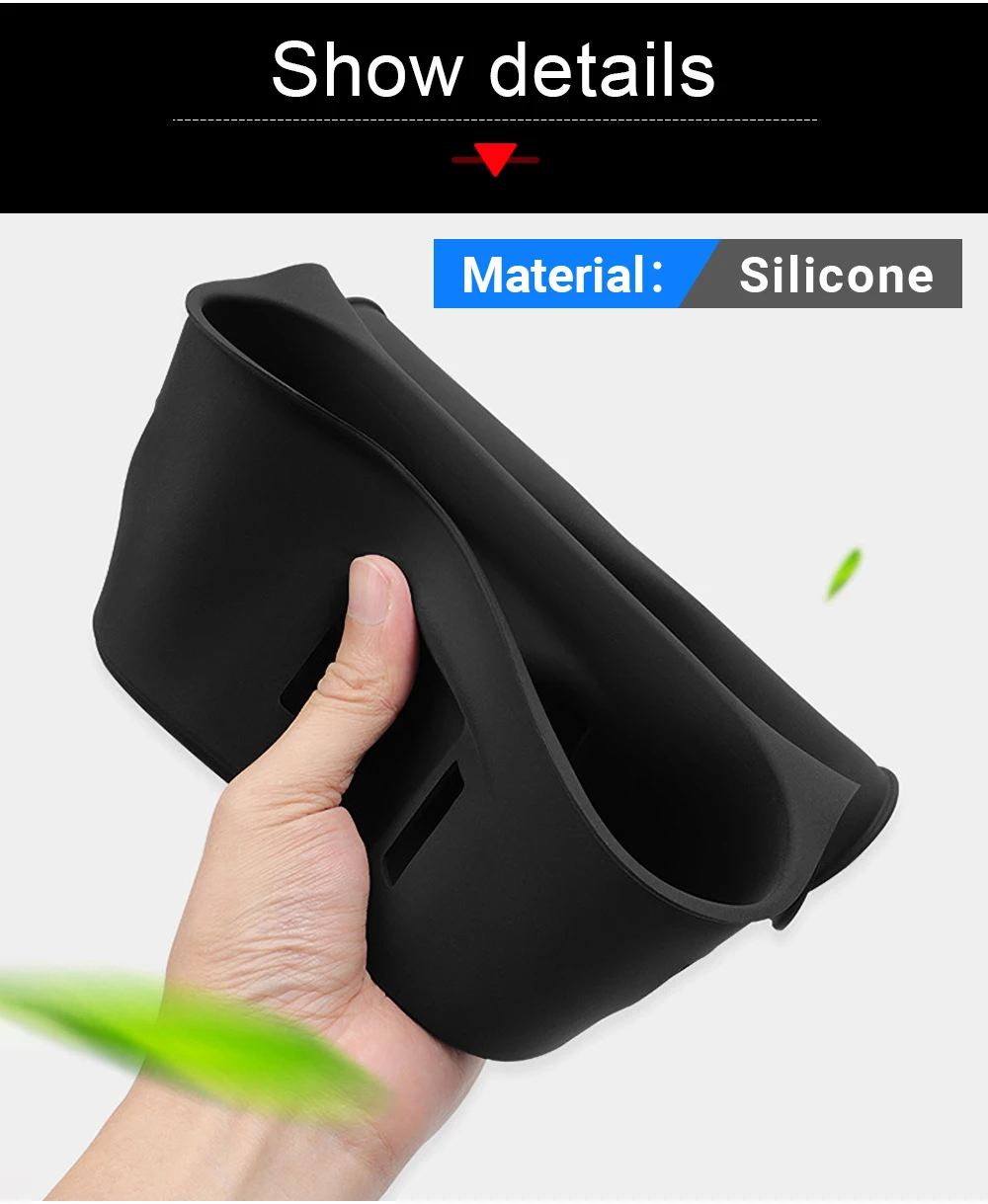 Für Xpeng G6 2023 2024 2025 2026 Auto Kabelloses Lade-Silikonpad Mittelkonsole Getränkehalter-Schutzmatte Schutz-Innenausstattung – Detail 6