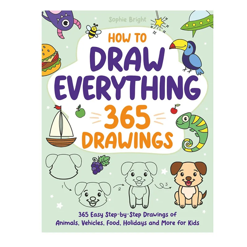 

Как нарисовать все: 365-кратные рисунки животных, транспортных средств, еды, праздников и многого другого для детей.