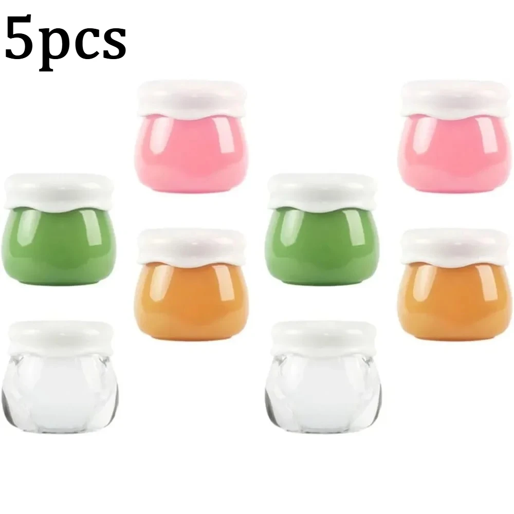 5PCS 10G Acryl Leere Kosmetikdose Nachfüllbare Kosmetikbehälter Tragbare Multifunktions-Reiseflasche für Creme Shampoo Lotion