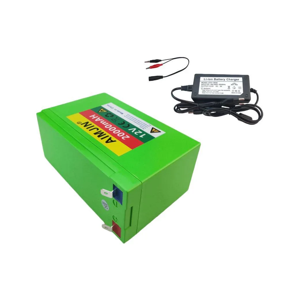 12V 20000mAh Lithium 18650 recharable battery Pack Solar storage Electric lighting Outdoor