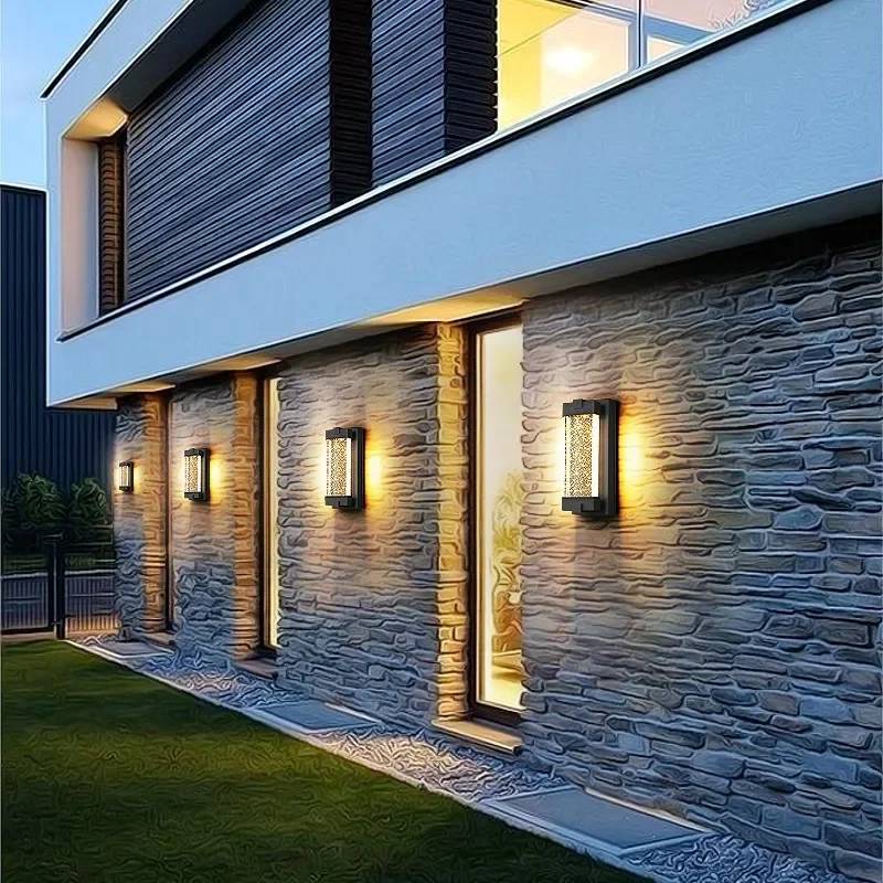 Waterproof balcony villa corridor aisle exterior wall light simple outdoor courtyard staircase lighting