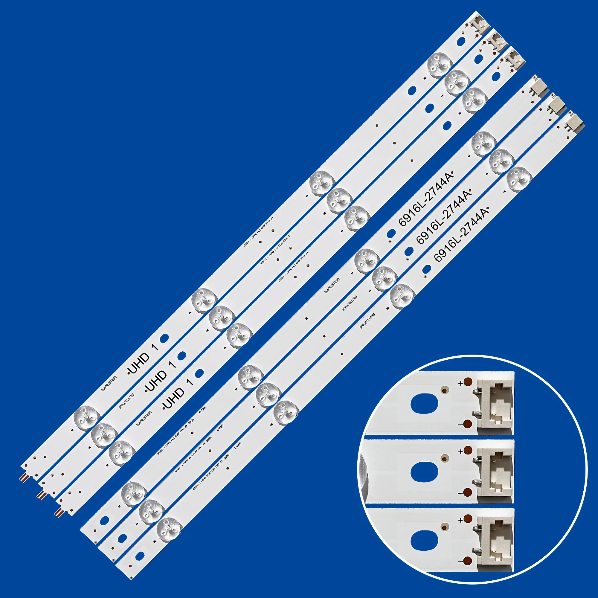 Podświetlenie LED dla 43 uh620v 43 uh610a 43 uh6100 43 uh630v 43 uh610t 43 uh603v 43 uh610t 43 \'\'V16.5 ART3 2744 6916L-2744A UHD